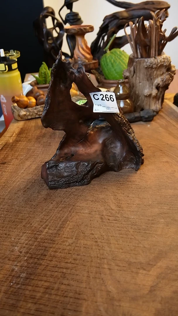 C266鹰瞳手作硬木工艺小佛龛