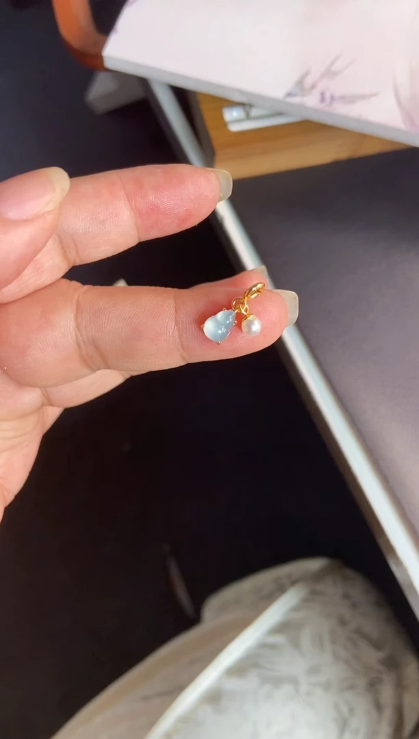 吊坠(不含链)银S925镶嵌翡翠1