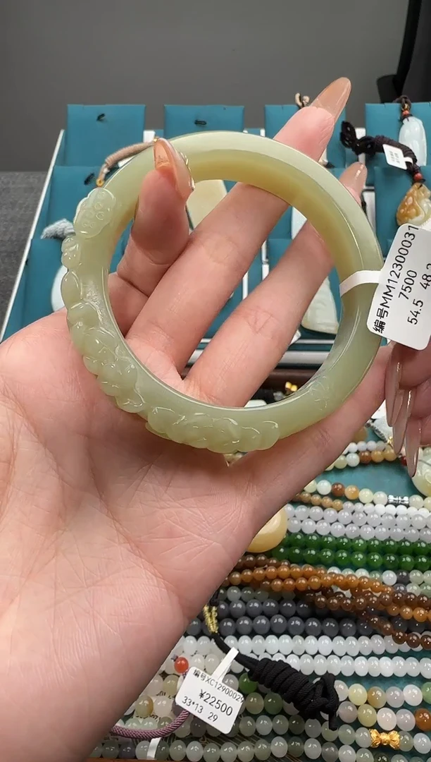 未镶嵌手镯和田玉MM 54.5