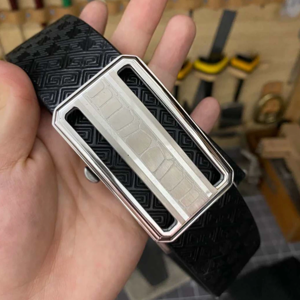 自动扣外穿手工头层牛皮腰带真牛皮皮带男士真皮裤带时尚裤腰带