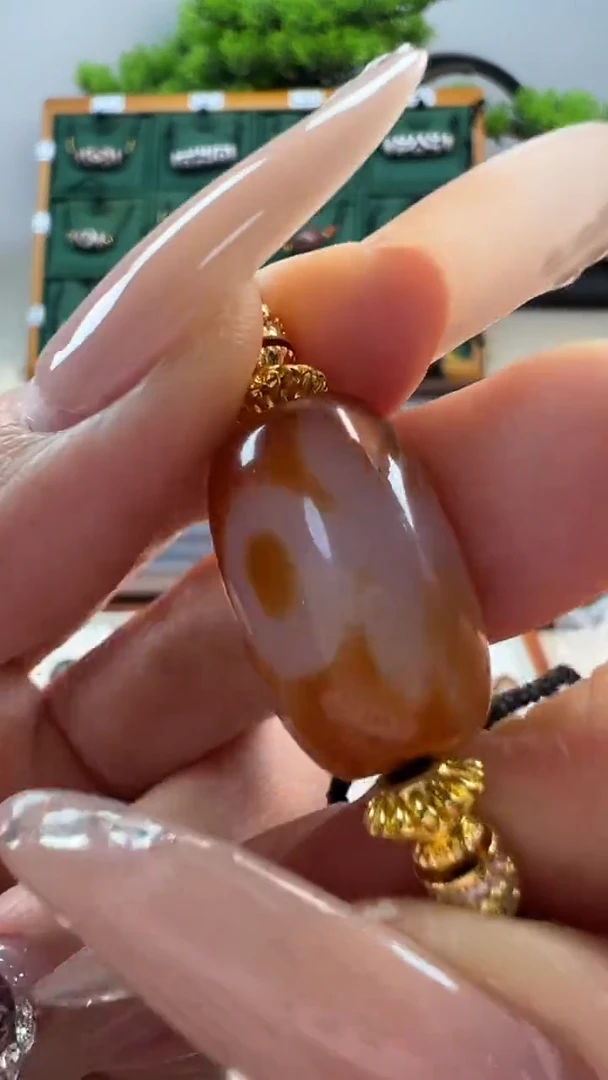 玛瑙/玉髓（覆膜）颈饰合金112.（微瑕随机发货）