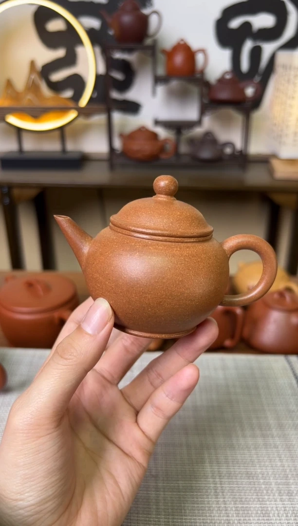 【闪购商品】段泥茶壶黄降坡水平壶