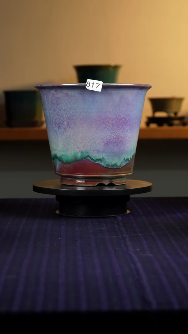 817窑变兰花盆20/18/23.5/20.5