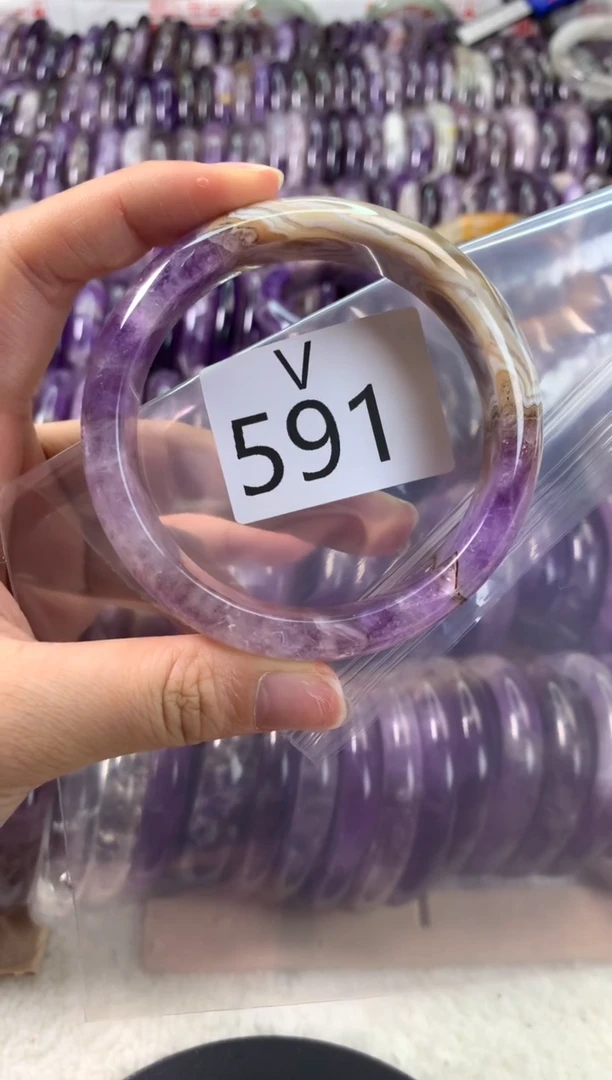 【闪购商品】水晶水晶手镯V未镶嵌591-59