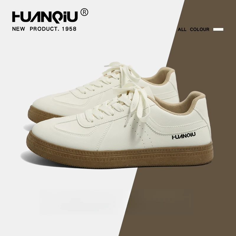 环球德训鞋夏季款男鞋2025年新款潮牌高级感爆款休闲百搭白色板鞋