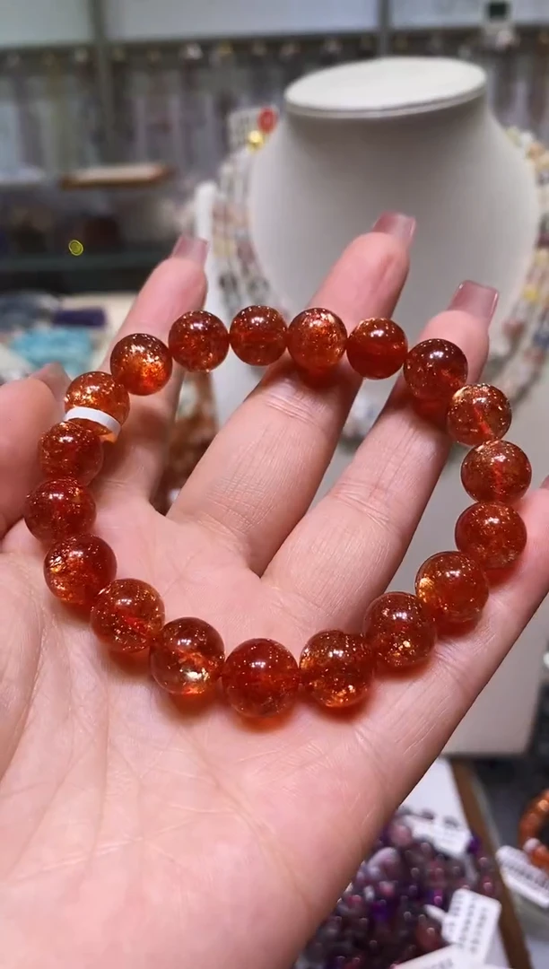 未镶嵌手链长石多样性发其一金太阳10.5+