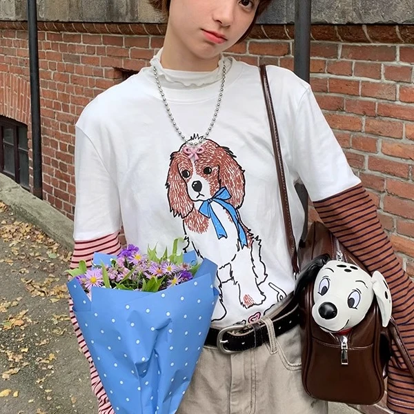 美好迪士尼查理王小狗长袖