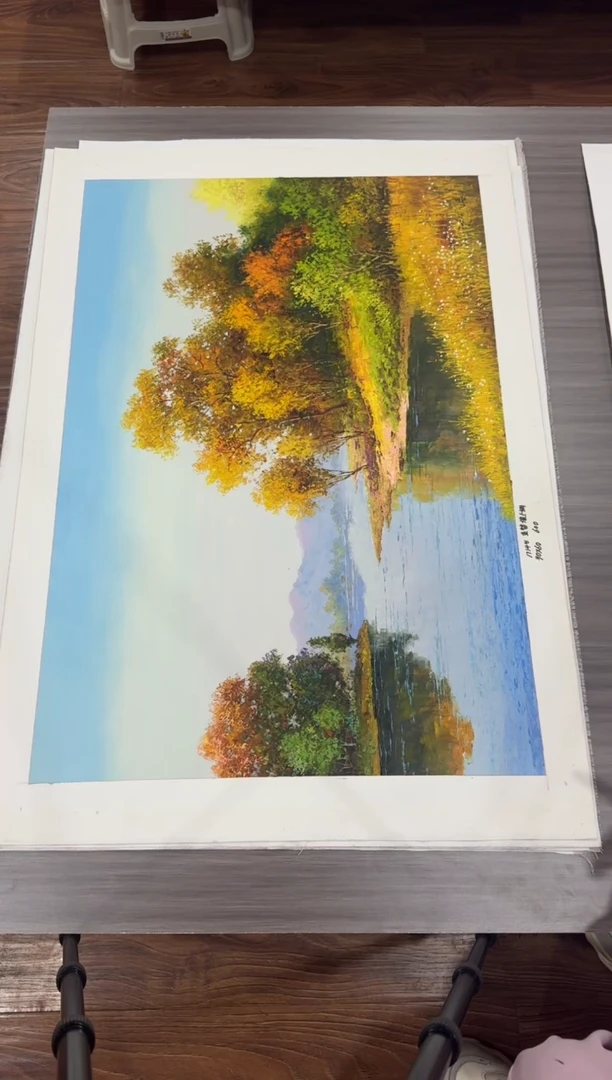 油画【100号】约90*60cm丨朝鲜原创纯手绘孤品油画丨顺丰包邮