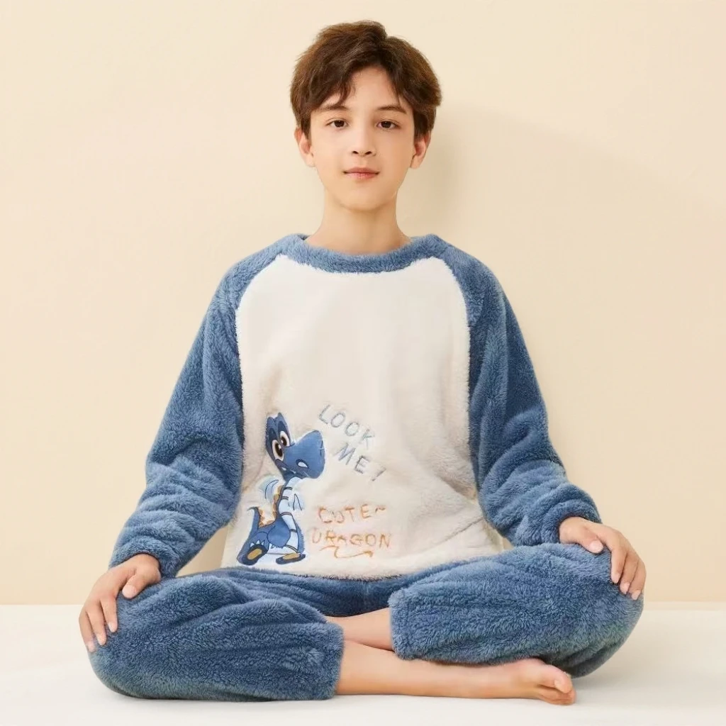 C4-1032儿童秋冬季男童保暖家居服