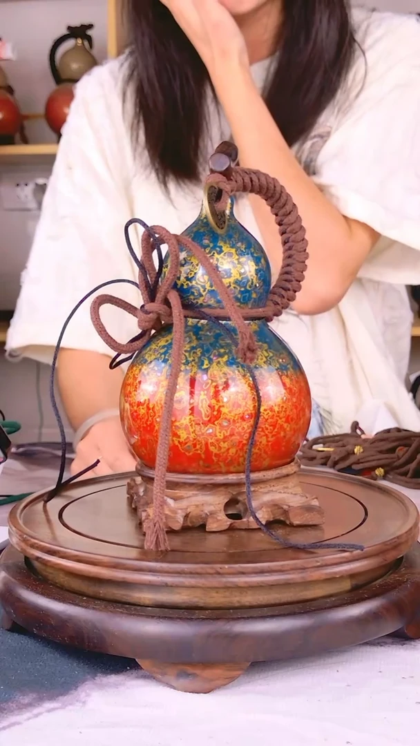 0772大漆一物一拍 非遗酒葫芦