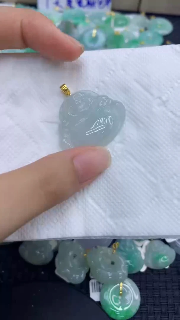颈饰未镶嵌翡翠天然缅甸A货翡翠