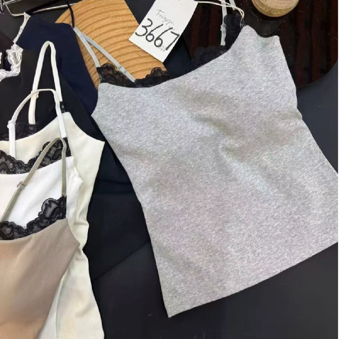 【 雨•美 推荐 】3667舒适百搭吊带蕾丝边儿美背