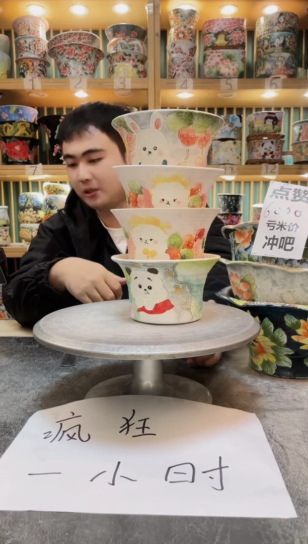 瓷片默认微瑕一物一拍1119-107-4个