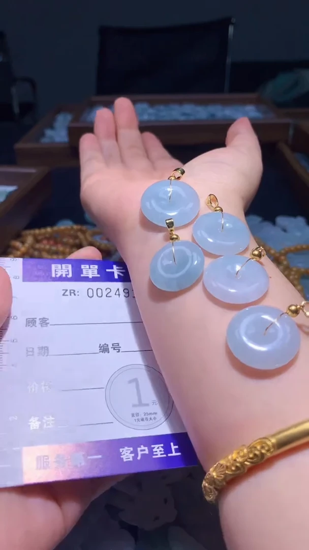 翡翠未镶嵌颈饰翡翠A货（不含链）