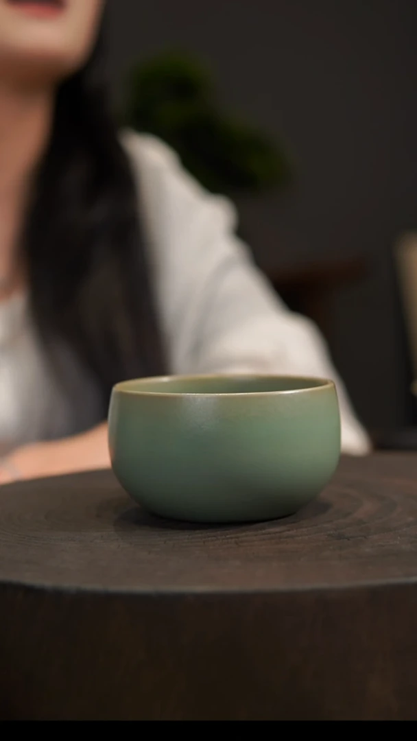 杯子禅定杯 汝州原产地  原矿老釉