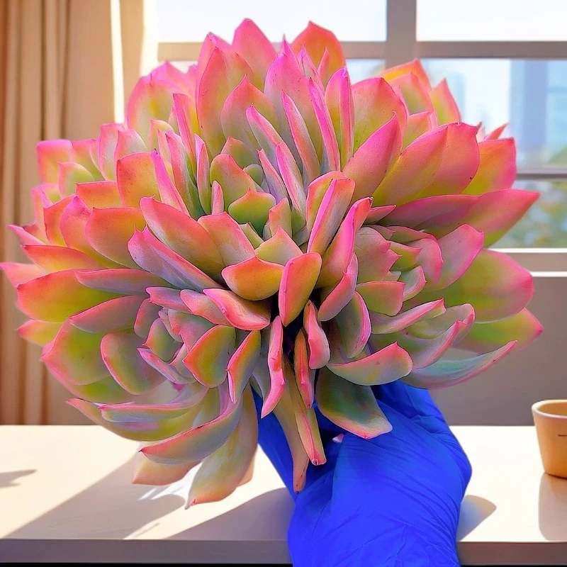 老桩三岁家多头绮罗脱土发多肉植物室内皮实好养盆栽