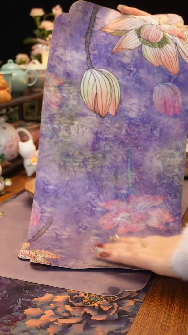 【闪购商品】紫色荷花茶席·····