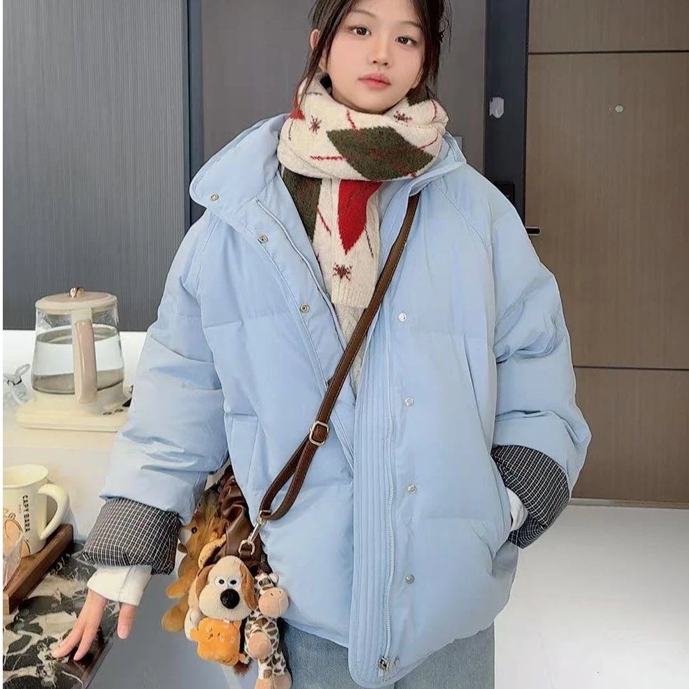 TTY 冬季2025立领纯色短款女童日常百搭保暖羽绒服外套278149