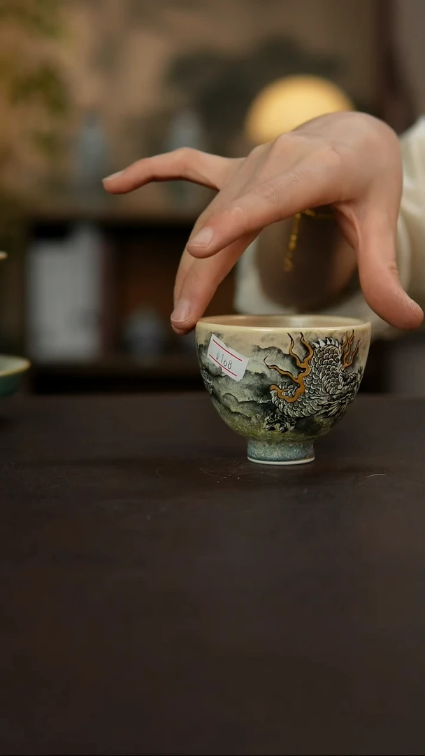 景德镇陶瓷杯碗柴烧多人