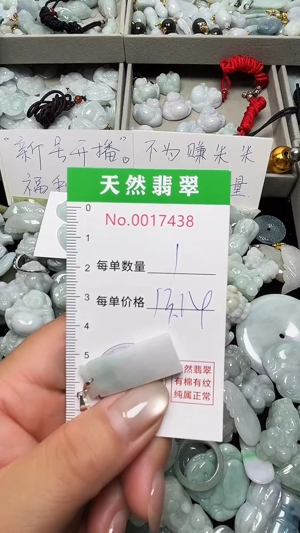 翡翠未镶嵌吊坠(不含链)7438