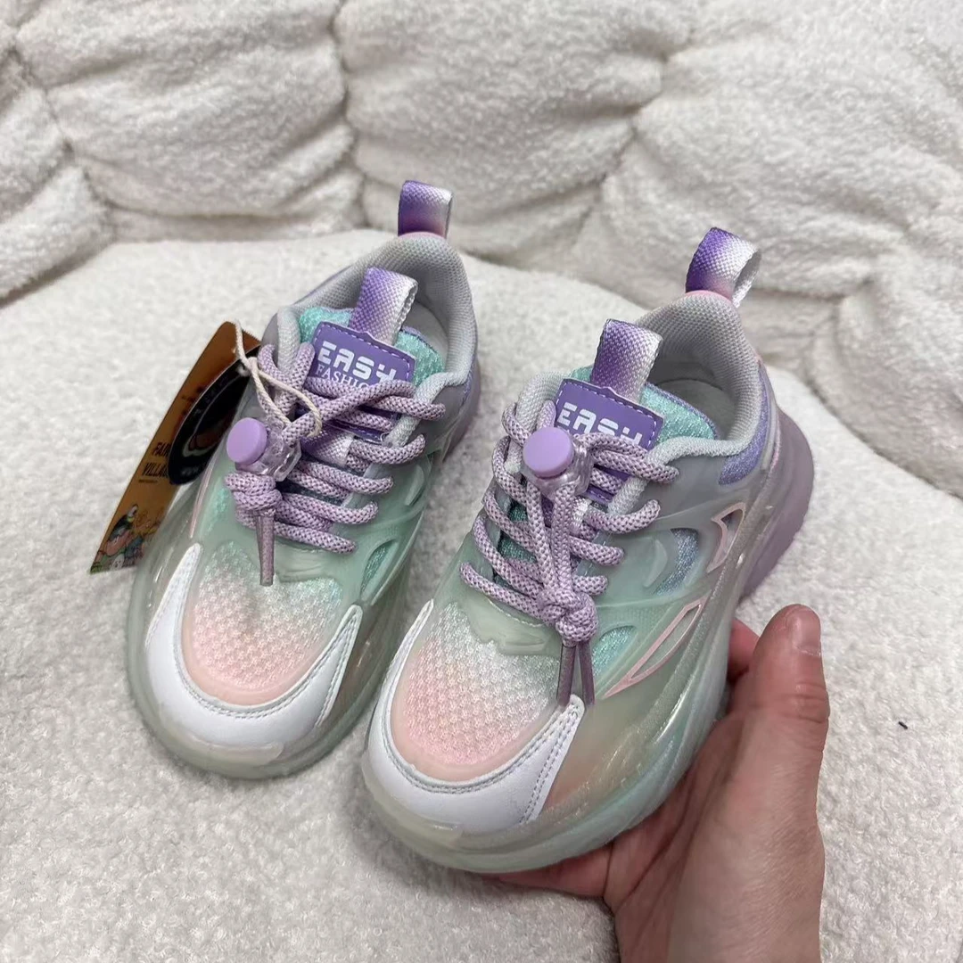 ZM313703B村村儿童时尚百搭舒适单里运动老爹鞋