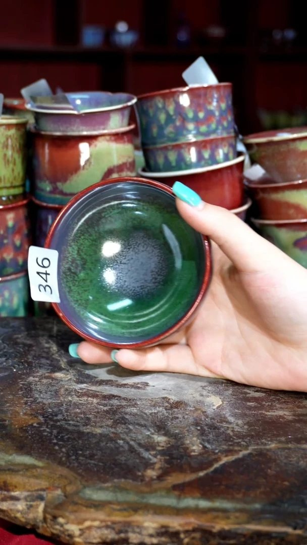 摆件精品窑变钧瓷茶器