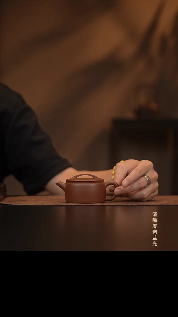 允禾斋  紫砂壶  汉瓦-红