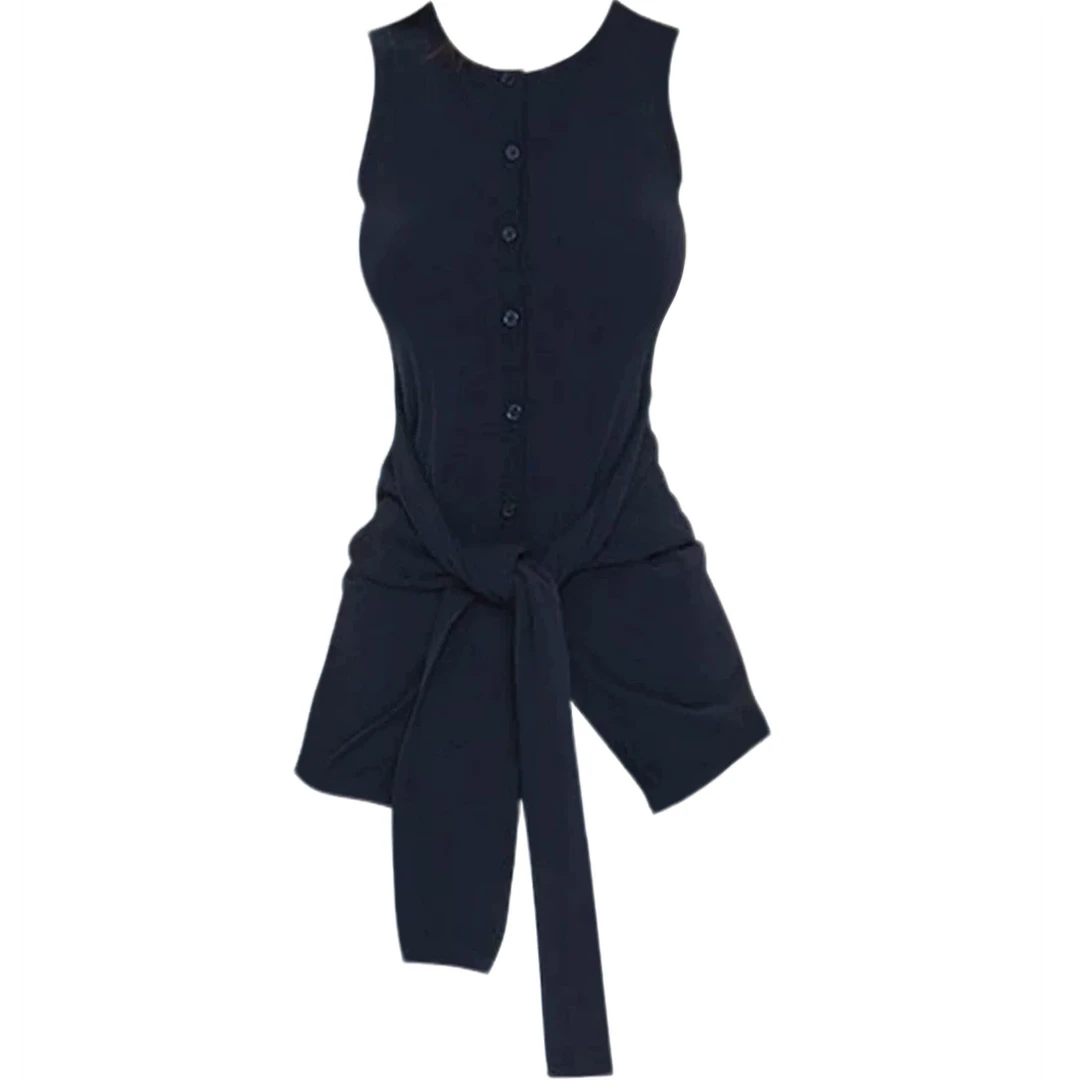 美式复古绑带露肩背心吊带女春夏洋气无袖修身内搭外穿辣妹上衣