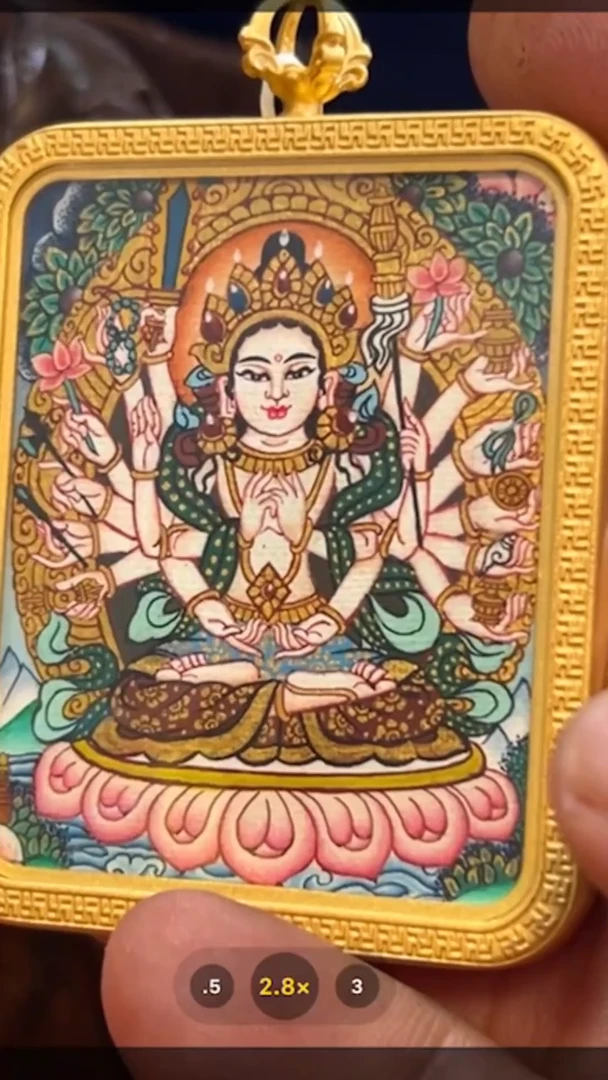 【闪购商品】装裱画准提-与实务略有差异介意者勿拍