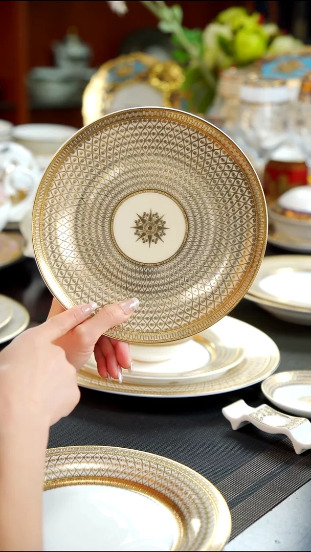 瓷片8英寸点心盘1个