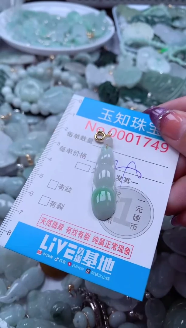 翡翠未镶嵌吊坠(不含链)1749