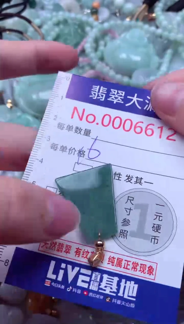 吊坠(不含链)未镶嵌翡翠6612