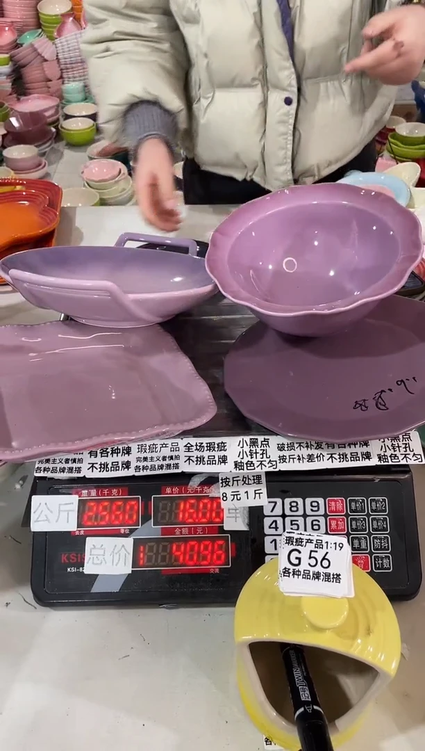 【闪购商品】其他瓷片微瑕陶瓷餐具家用G56