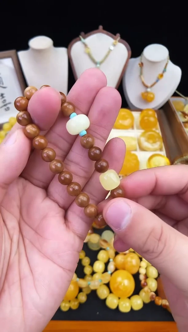 琥珀未镶嵌珠宝奇石柒月