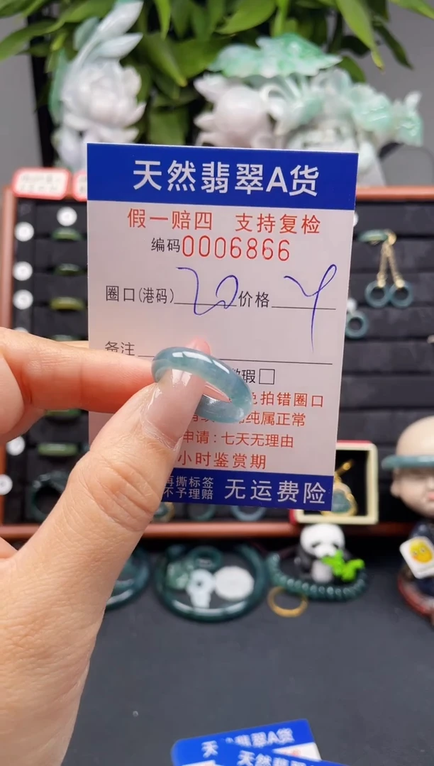 翡翠戒指未镶嵌20*6866