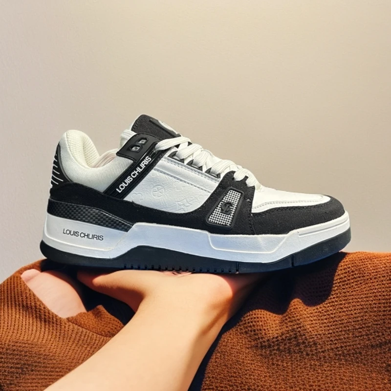 男士冬新款厚底潮鞋39码-45码 2389 黑白