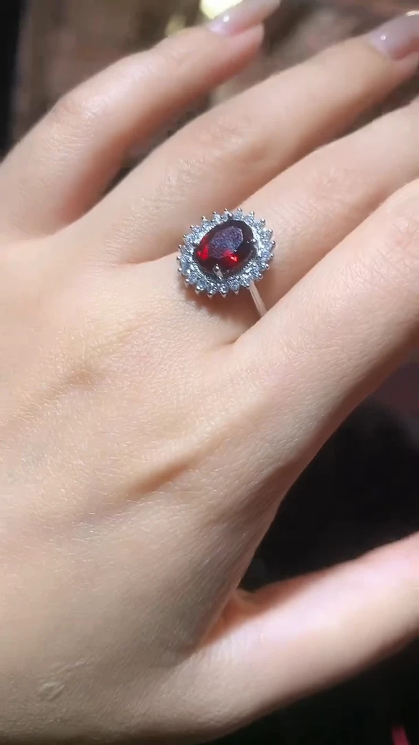 未镶嵌戒指石榴石【宝石世家严选】