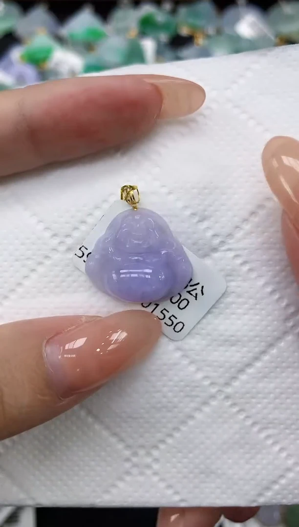 颈饰18K金镶嵌翡翠11111111111