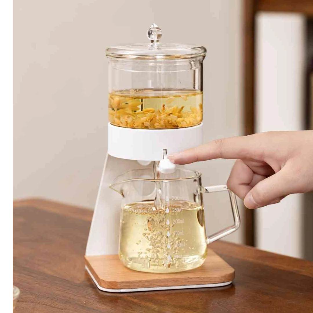 品德坊功夫茶具套装懒人泡茶神器盖碗磁吸泡茶壶家用轻奢泡茶专