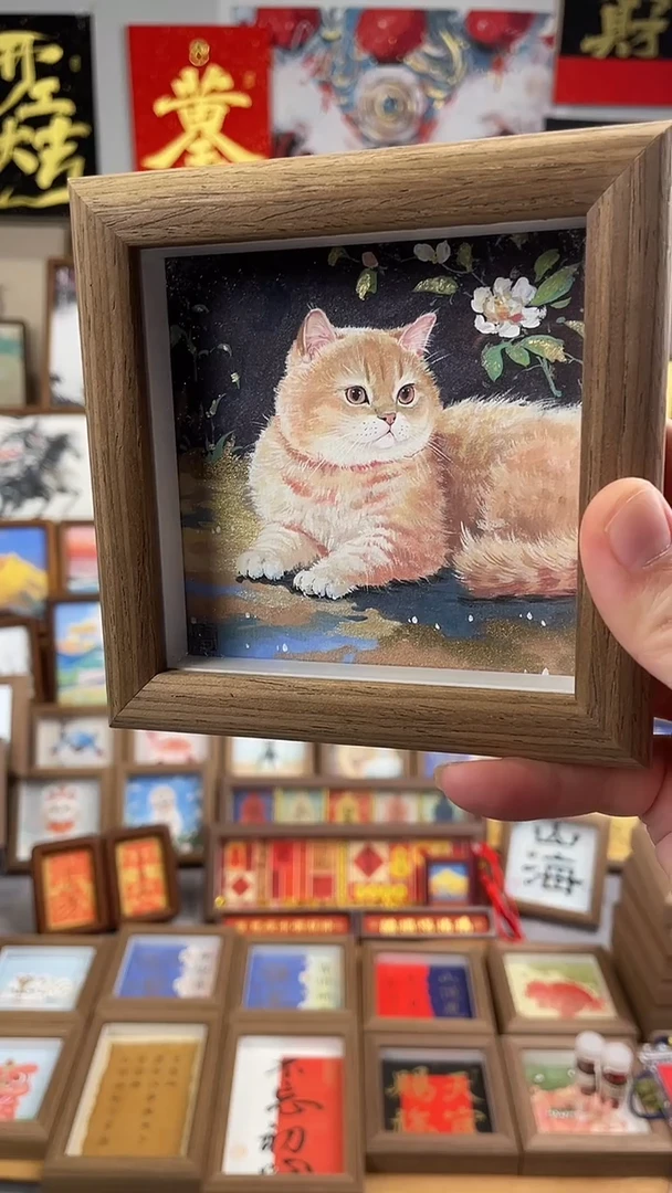 国画纯手绘书法绘画作品