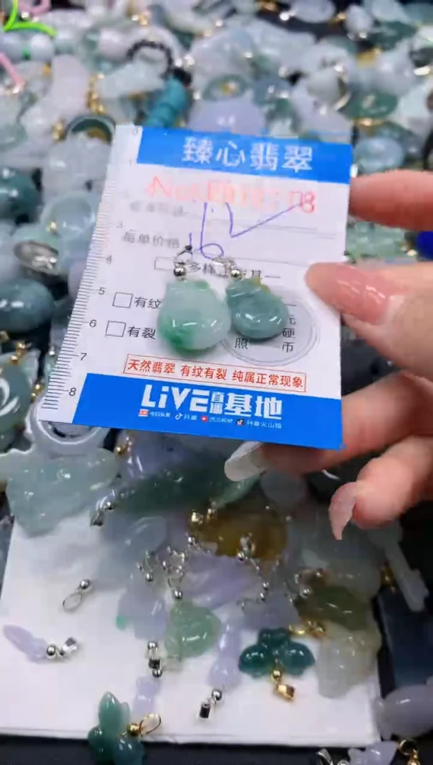 翡翠未镶嵌颈饰9718