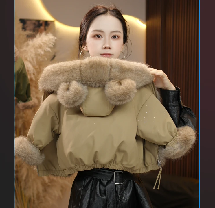 【现货】DJ2025新秋冬外套儿童双面穿加绒加厚百搭休闲毛毛外套8767