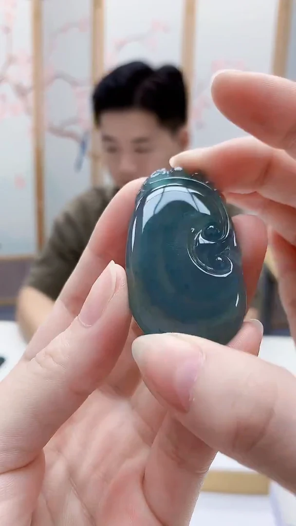 未镶嵌定制翡翠4917ry-毛货挂件58