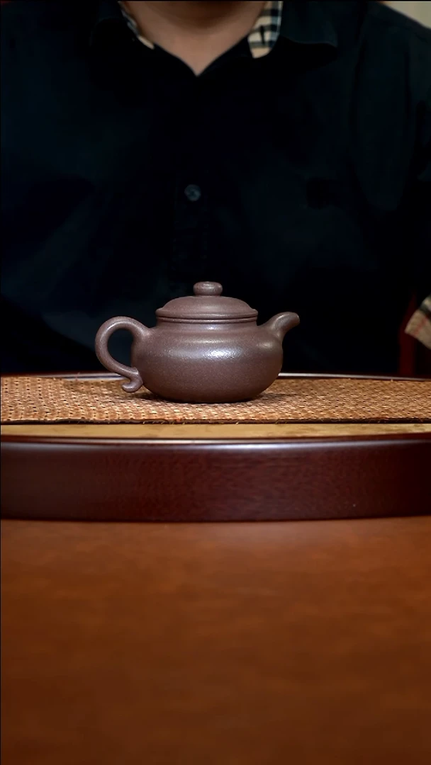 茶壶紫砂LZX紫玉金砂 仿古