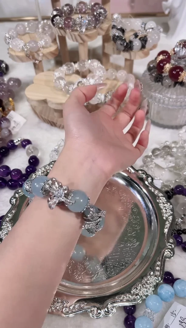 【闪购商品】水晶手链未镶嵌天然水晶默认微瑕 多样性发货发其一