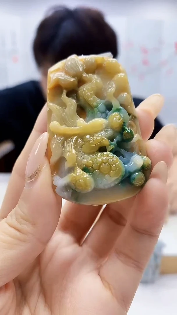 未镶嵌定制翡翠5145ty-毛货挂件34