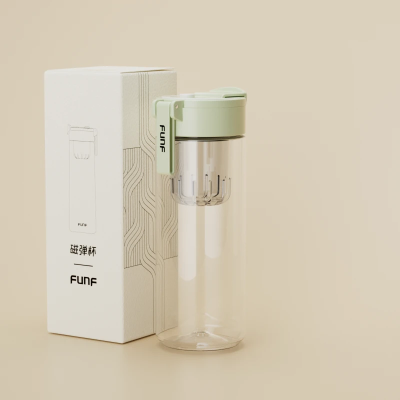 食品级奶瓶材质 磁弹泡茶杯  茶水分离神器 便携商务出差随手杯