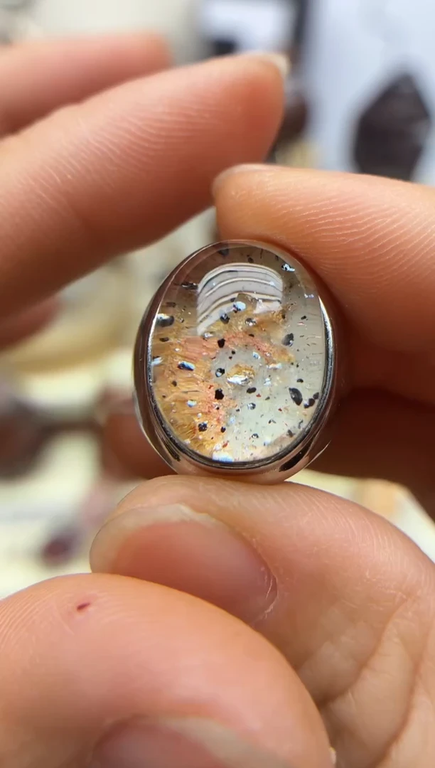 银S925镶嵌珠宝半成品水晶定制定制