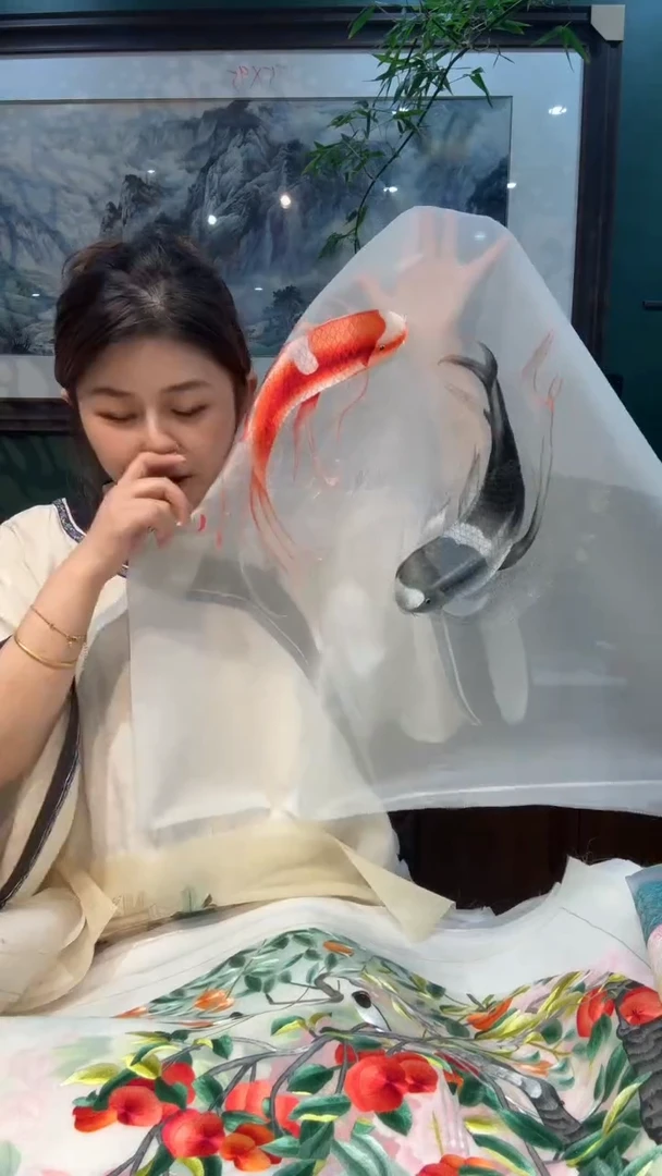 刺绣非遗苏绣手工工艺品绣片