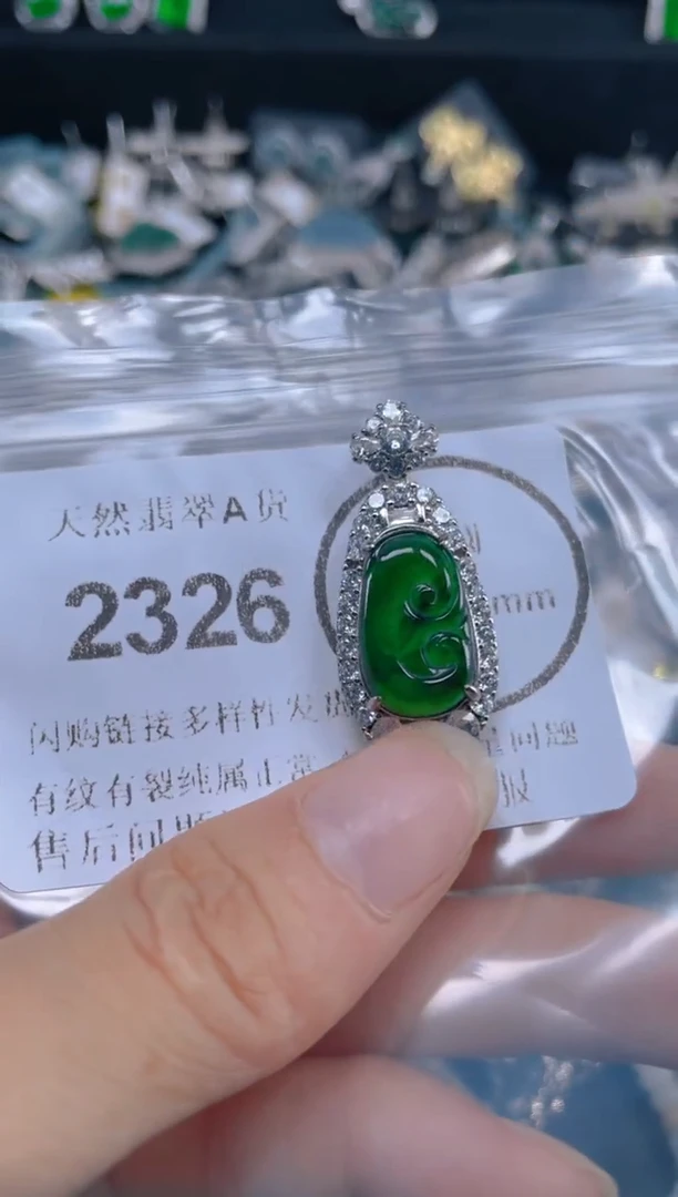 翡翠未镶嵌吊坠(不含链)2326